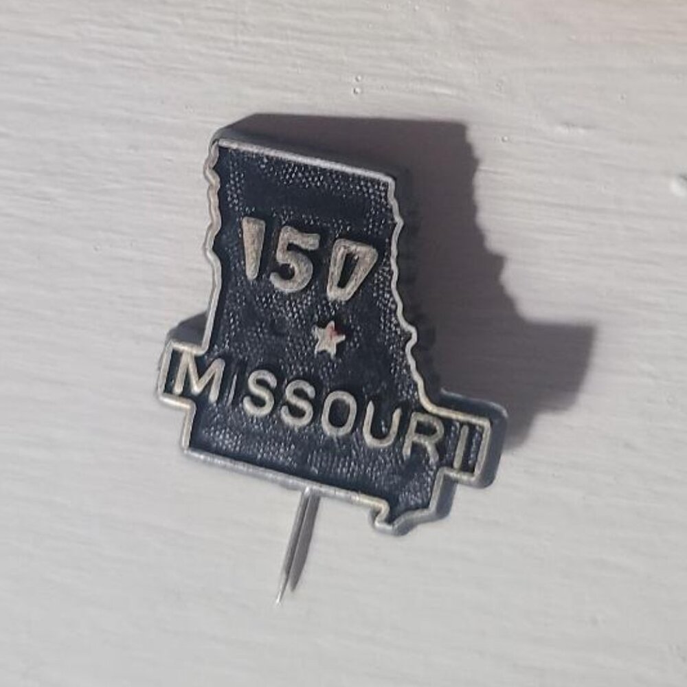 State Of Missouri 150th Anniversary Vintage 1971 Lapel Pin - Sesquicentennial MO